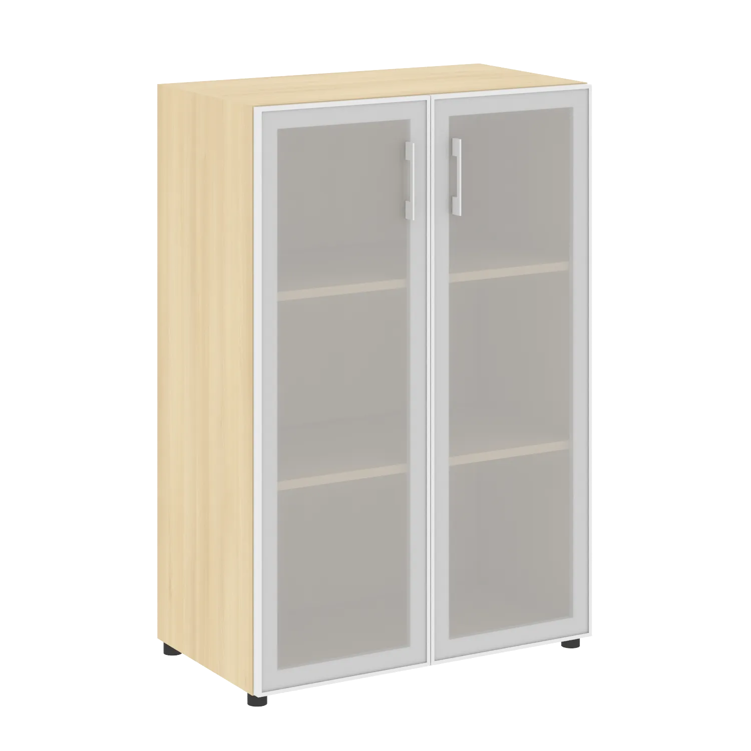 Шкаф средний широкий (2 средних фасада стекло в раме) Yalta LT.ST-2.4 R акация лорка